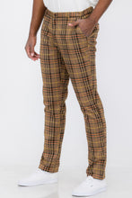 Load image into Gallery viewer, Mens Plaid Trouser Pants