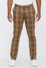 Load image into Gallery viewer, Mens Plaid Trouser Pants