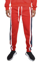 Load image into Gallery viewer, Solid With Three Stripe Sweat Pants