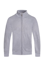 Load image into Gallery viewer, Mens Solid Full Zip Sweater