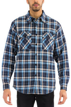 Load image into Gallery viewer, Mens Quilted Padded Flannel