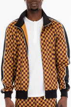 Load image into Gallery viewer, Mens Full Zip Checkered Jacket