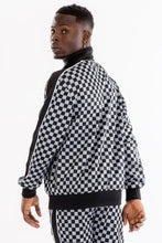 Load image into Gallery viewer, Mens Full Zip Checkered Jacket