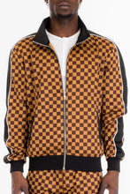 Load image into Gallery viewer, Mens Full Zip Checkered Jacket