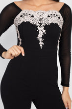 Load image into Gallery viewer, Self Tie Lace Embroidered Jumpsuit