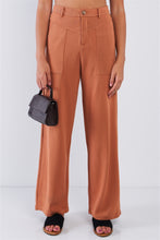 Load image into Gallery viewer, High Waisted Stretchy High Quality Casual Pant Relaxed Fit Camel Pant