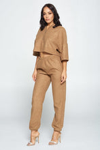 Load image into Gallery viewer, Brown Top And Pant Set