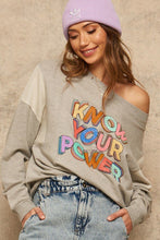 Load image into Gallery viewer, A French Terry Knit Graphic Sweatshirt