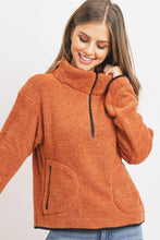 Load image into Gallery viewer, Long Sleeve Half Zipper Pullover Loopie Terry