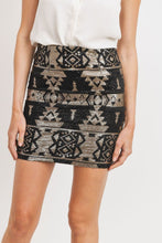 Load image into Gallery viewer, Sequence Pattern Mini Skirt