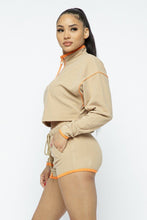 Load image into Gallery viewer, Sporty Crop Top Sporty High-waist Shorts Set