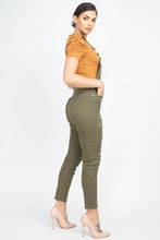 Load image into Gallery viewer, Skinny Distressing Denim Overalls