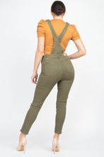 Load image into Gallery viewer, Skinny Distressing Denim Overalls