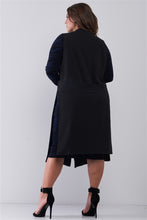 Load image into Gallery viewer, Plus Open Front And Side Sleeveless Long Vest