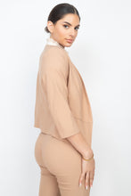Load image into Gallery viewer, 3/4 Sleeves Blazer & Capri Pants Set