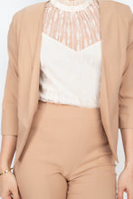 Load image into Gallery viewer, 3/4 Sleeves Blazer & Capri Pants Set