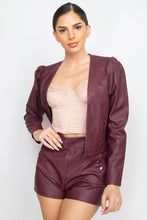 Load image into Gallery viewer, Side Button Detailed Jacket & Shorts Set