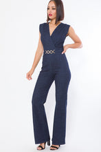 Load image into Gallery viewer, Fashion Denim Stretch Jumpsuit