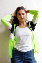 Load image into Gallery viewer, Colorblock Zip-up Hooded Wind Jacket