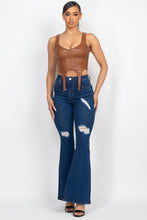 Load image into Gallery viewer, D-ring Sweetheart Bustier Leather Top