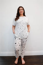 Load image into Gallery viewer, Print Loose T-shirt & Sweatpants Set