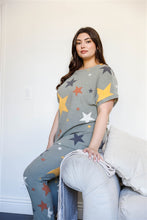 Load image into Gallery viewer, Print Loose T-shirt & Sweatpants Set