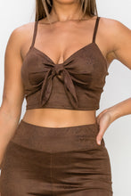 Load image into Gallery viewer, Embossed Snake Print Top And Leggings Set
