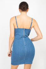 Load image into Gallery viewer, Studded Stone Cami Denim Dress
