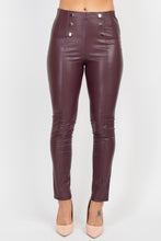 Load image into Gallery viewer, Button-detailed Skinny Pants