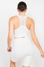 Load image into Gallery viewer, Racerback Mesh Top & Activewear Shorts Set