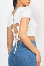 Load image into Gallery viewer, Basic Crossed-back Crop Top