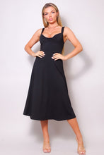 Load image into Gallery viewer, Sleeveless Twist Front A Line Midi Dress