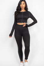 Load image into Gallery viewer, Lettuce Edge Crop Top & Leggings Set