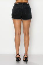 Load image into Gallery viewer, Side Chain Detailed Denim Shorts