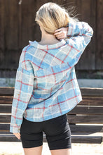 Load image into Gallery viewer, Cotton & Linen Blend Textured Plaid Shirt Top