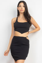 Load image into Gallery viewer, Asymmetrical Cross Back Top & Skirts Set