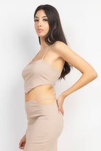 Load image into Gallery viewer, Asymmetrical Cross Back Top & Skirts Set