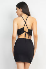 Load image into Gallery viewer, Asymmetrical Cross Back Top & Skirts Set