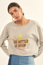 Load image into Gallery viewer, Vintage-style, Multicolor Star French Terry Knit Graphic Sweatshirt