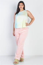 Load image into Gallery viewer, Plus Tie-dye Round Neck Sleeveless Top