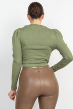 Load image into Gallery viewer, Geometric Cami Puff Sleeves Blazer Top Set