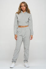 Load image into Gallery viewer, Hooded Corset Top & Pants Set