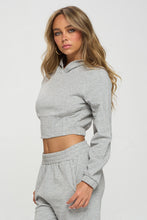 Load image into Gallery viewer, Hooded Corset Top & Pants Set