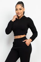 Load image into Gallery viewer, Hooded Corset Top & Pants Set