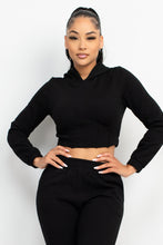Load image into Gallery viewer, Hooded Corset Top & Pants Set
