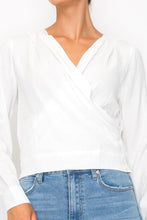 Load image into Gallery viewer, Front Wrap Surplice Neck Top