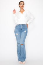 Load image into Gallery viewer, Front Wrap Surplice Neck Top