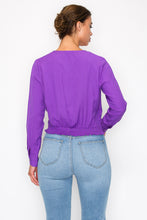 Load image into Gallery viewer, Front Wrap Surplice Neck Top