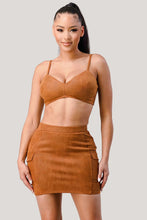 Load image into Gallery viewer, Diagonal Bralette With Cropped Blazer Jacket & Mini Skirt 3pcs Sets