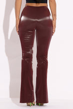 Load image into Gallery viewer, Velvet Pu Flared Pants